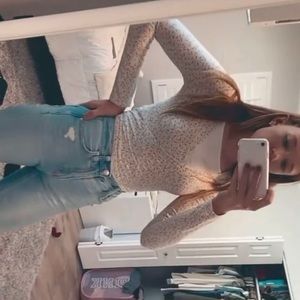 Brandy Melville barely worn wrap top